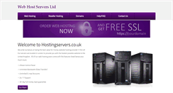 Desktop Screenshot of hostingservers.co.uk