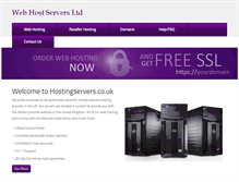 Tablet Screenshot of hostingservers.co.uk